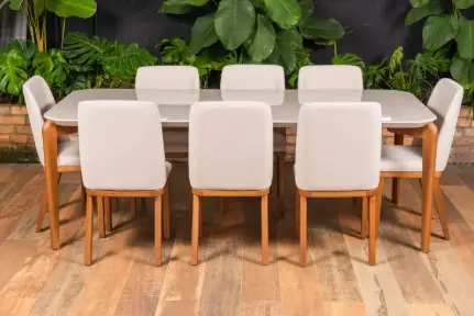 MESA JANTAR PROVINCIA DONATELLA OFF WHITE 2.20MT(BL)