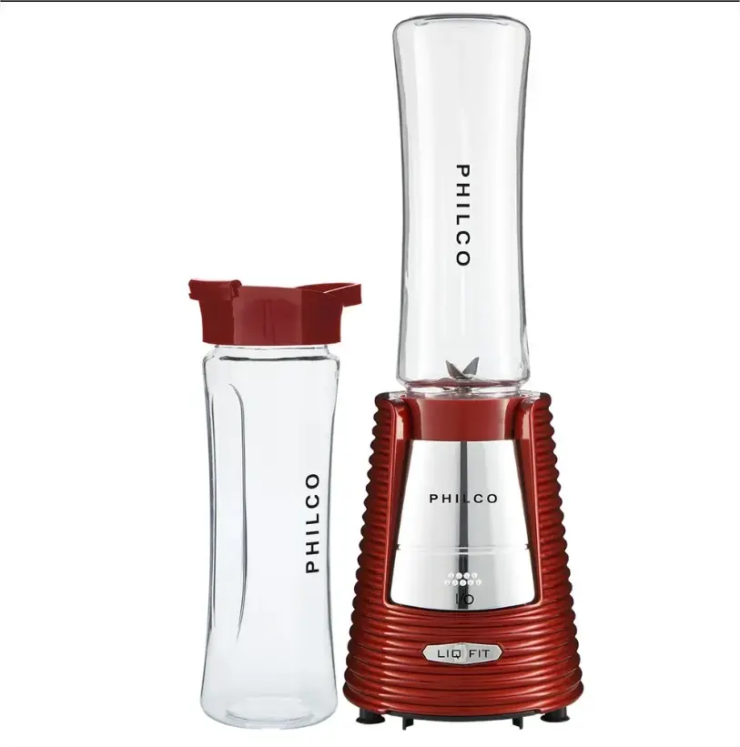 LIQUIDIFICADOR   PHILCO FIT RETRO 4 LAMINAS INOX 600ML VERMELHO 220V