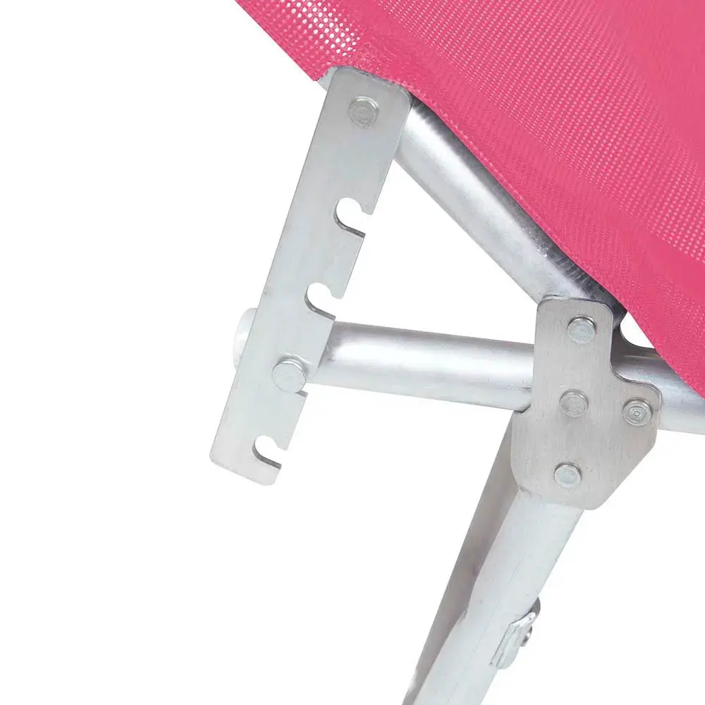 ESPREGUICADEIRA PRAIA MOR 2704 ALUMINIO ROSA 6