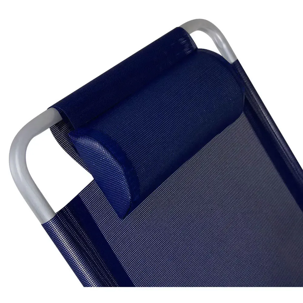 ESPREGUICADEIRA PRAIA MOR 2701 ALUMINIO AZUL MARINHO