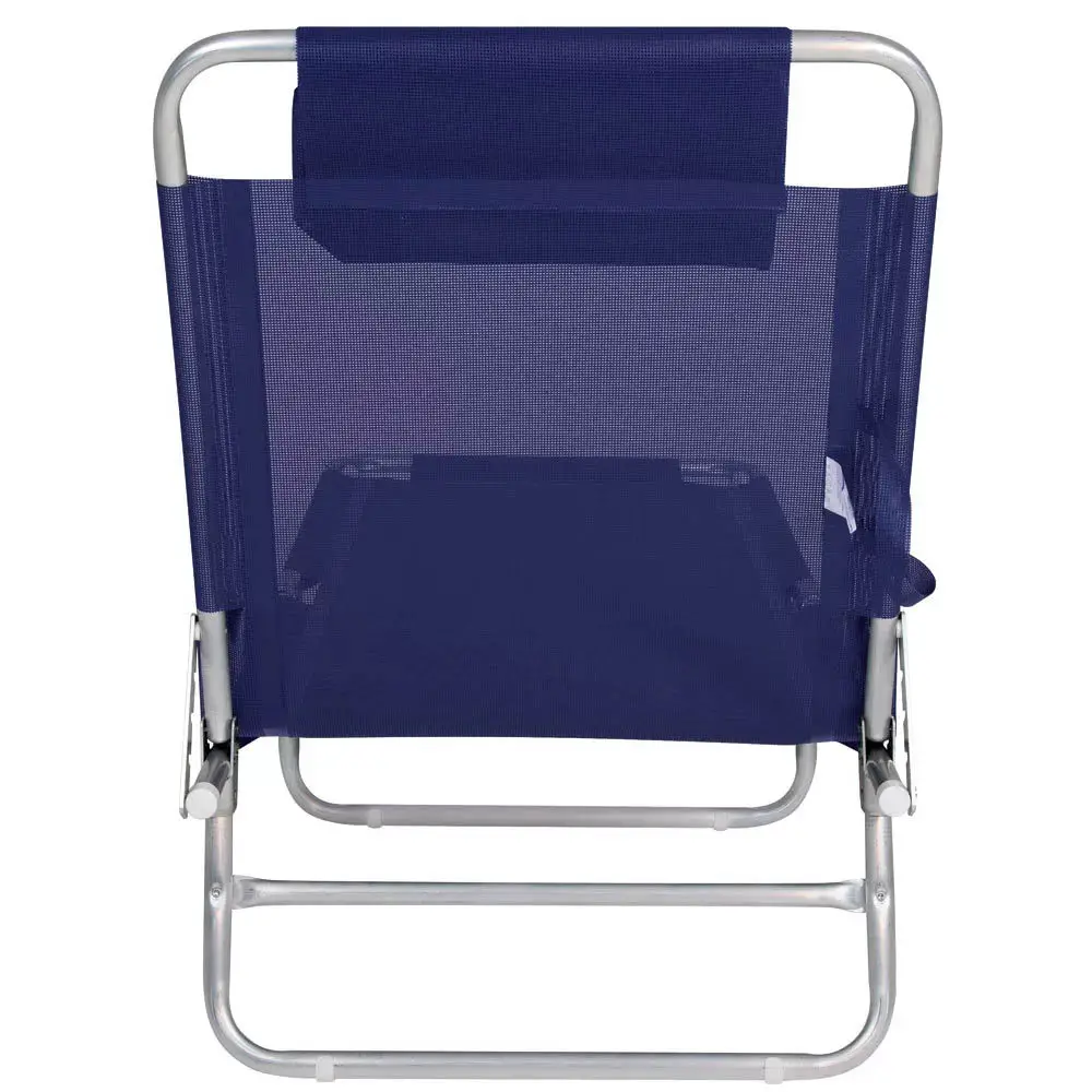 ESPREGUICADEIRA PRAIA MOR 2701 ALUMINIO AZUL MARINHO 4