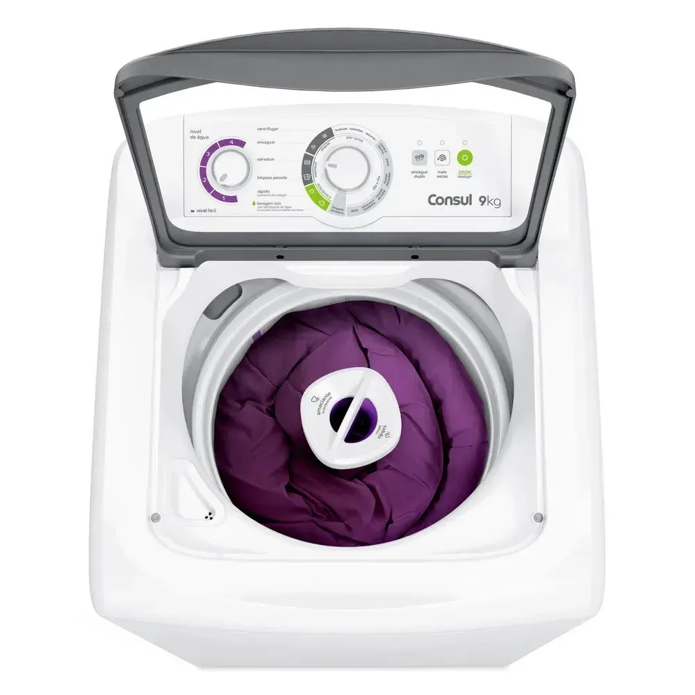 LAVADORA CONSUL CWB09ABBNA 9KG BRANCA 220V 18