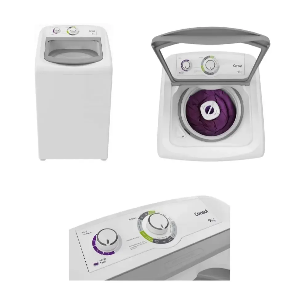 LAVADORA CONSUL CWB09ABBNA 9KG BRANCA 220V 3