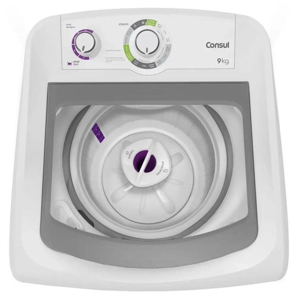 LAVADORA CONSUL CWB09ABBNA 9KG BRANCA 220V 8