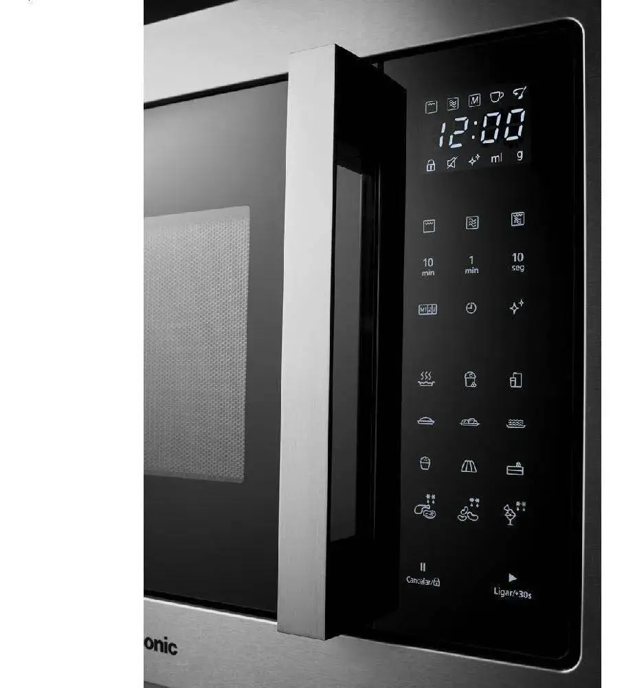 FORNO EMBUTIR MICRONNDAS 30LT PANASONIC NN-GB68HSRUK INOX 220V 3
