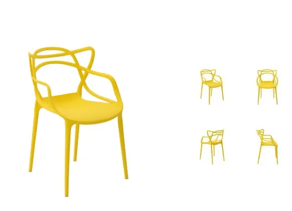 CADEIRA INFANTIL RIVATTI EIFFEL/ALLEGRA AMARELA(BL)