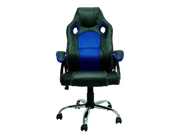 CADEIRA BEST G500A GAMER PRETO/AZUL 2