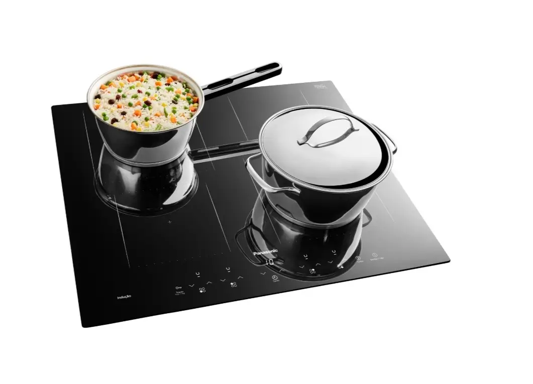 FOGAO MESA INDUCAO 4B PANASONIC KY-W648CLRPK PRETO 220V