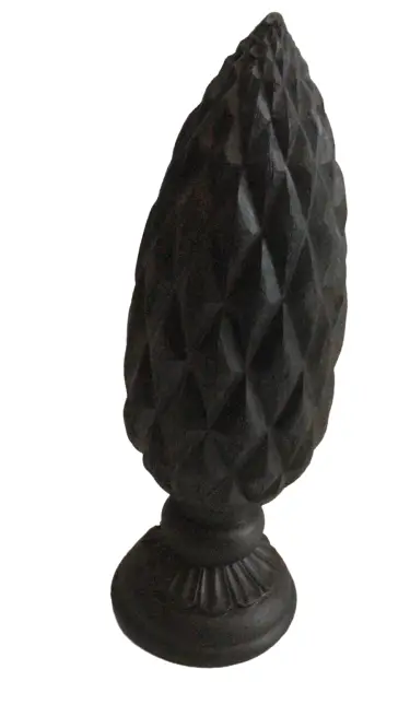 PINHA RESINA MELYANA 13215 38,5CM PRETO