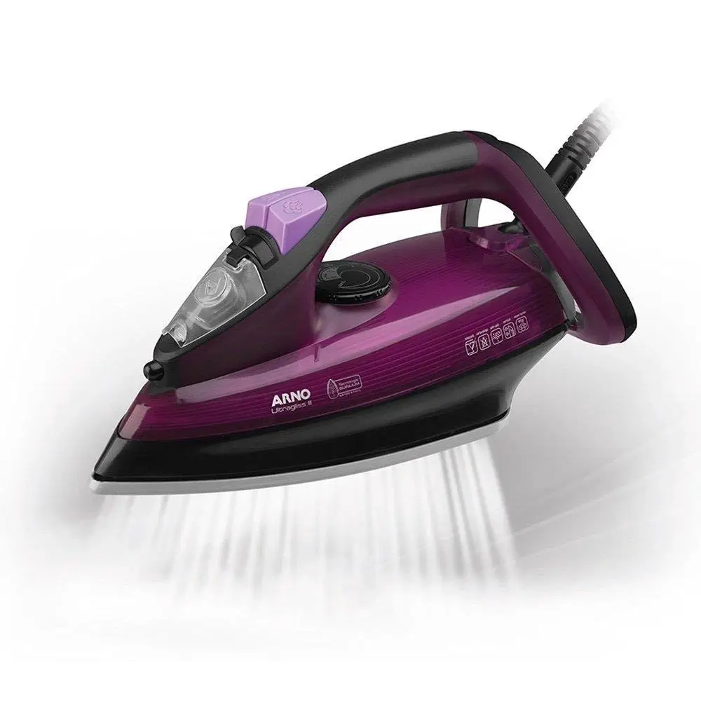 FERRO ELETRICO ARNO VAPOR ULTRAGLISS III FUA3 ROXO 220V 6
