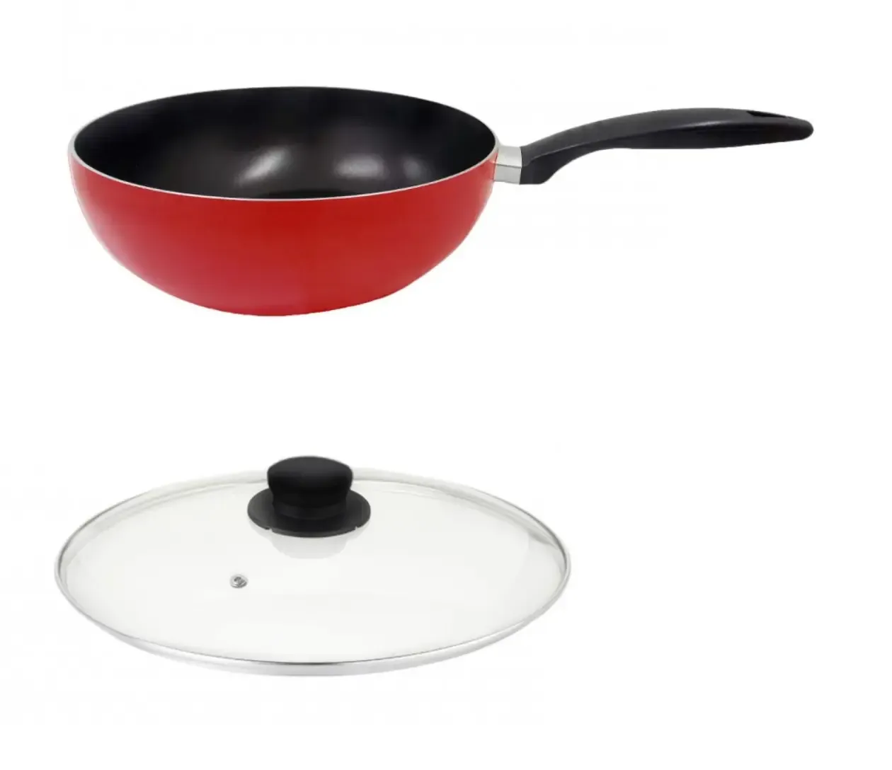 FRIGIDEIRA WOK MR. COOK Nº24 2,9LT C/TAMPA VERMELHA