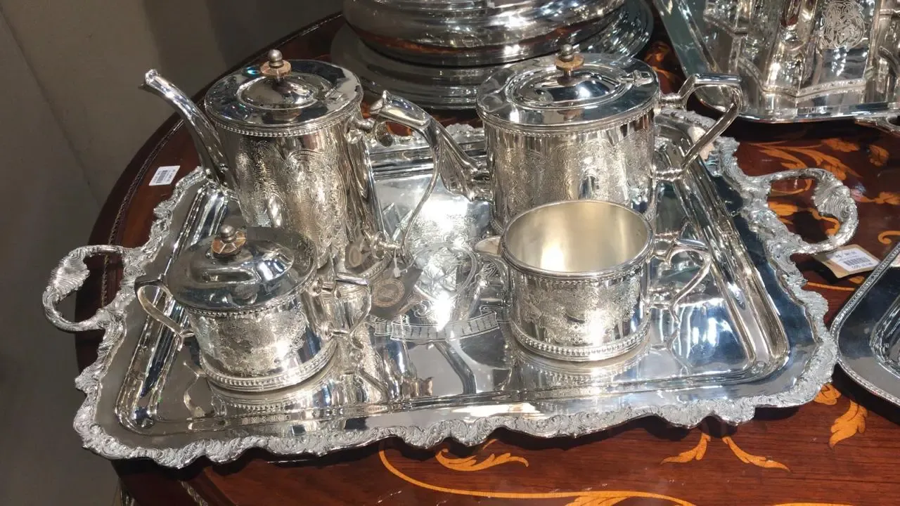 TEA SET RIBEIRO PAVANI 40820 BANHO DE PRATA