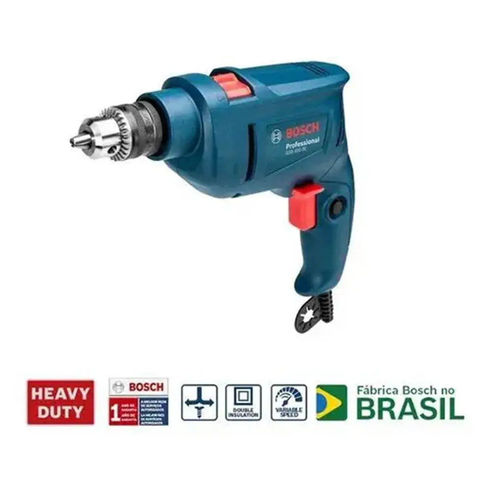 FURADEIRA IMPACTO BOSCH GSB450 450W 3/8" 220V 4