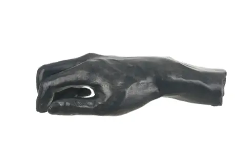 ESCULTURA DECORATIVA FLORARTE 74392001 MAO PRETO(BL)