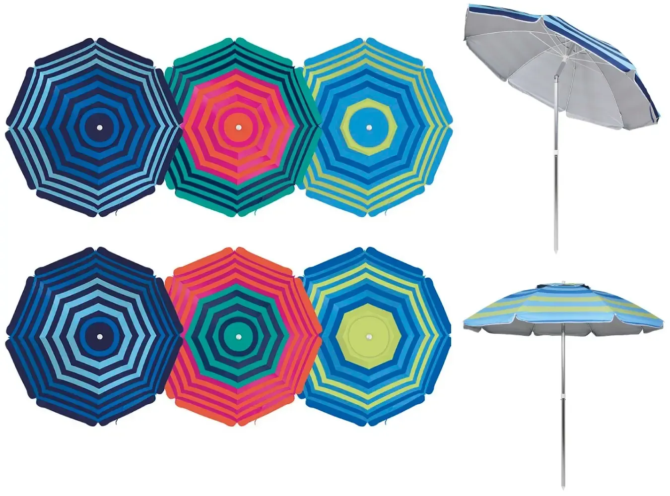 GUARDA SOL MOR 3705 2M ALUMINIO SORTIDO