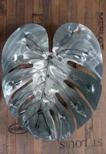 ESCULTURA PAREDE FLORARTE 62315001 BRANCO DOURADO M(BL)