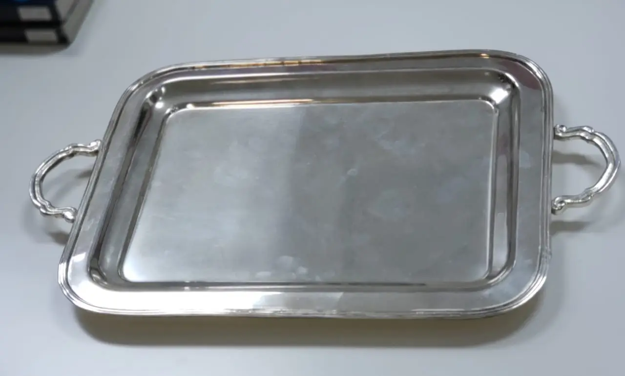 BANDEJA RIBEIRO PAVANI 40820 DE FERRO PRATA