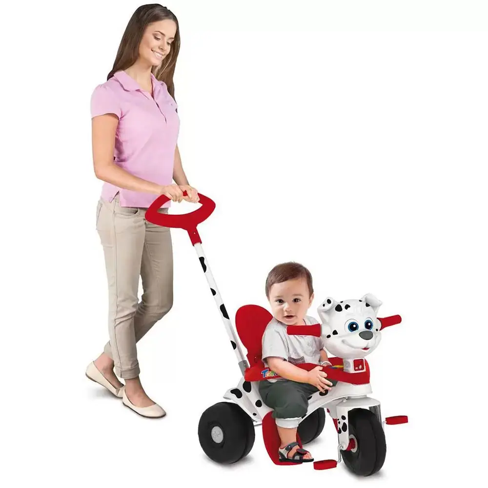 TRICICLO BANDEIRANTE 702 DOGGY PASSEIO E PEDAL BRANCO 6