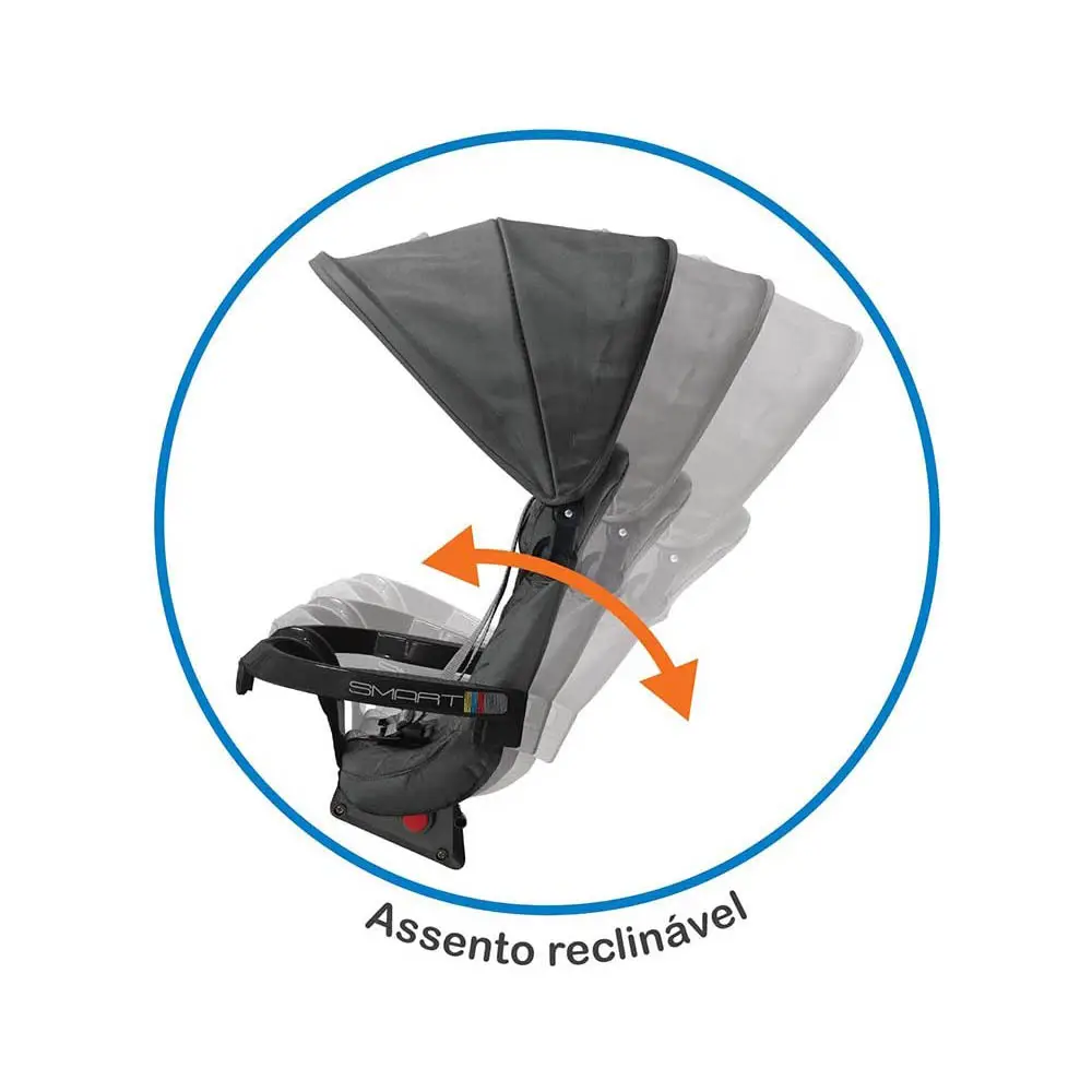 TRICICLO BANDEIRANTE 1310 SMART RECLINAVEL AZUL 18