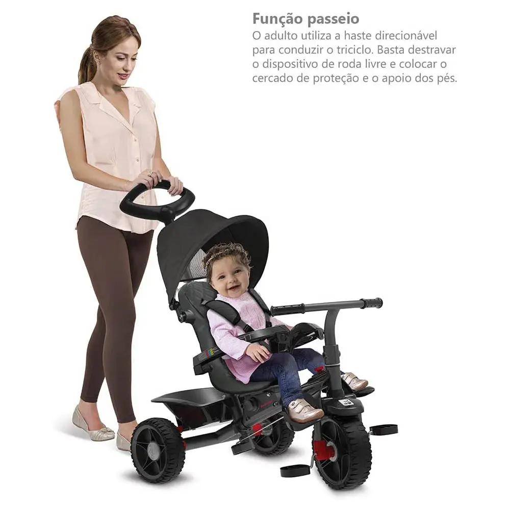 TRICICLO BANDEIRANTE 1310 SMART RECLINAVEL AZUL 20