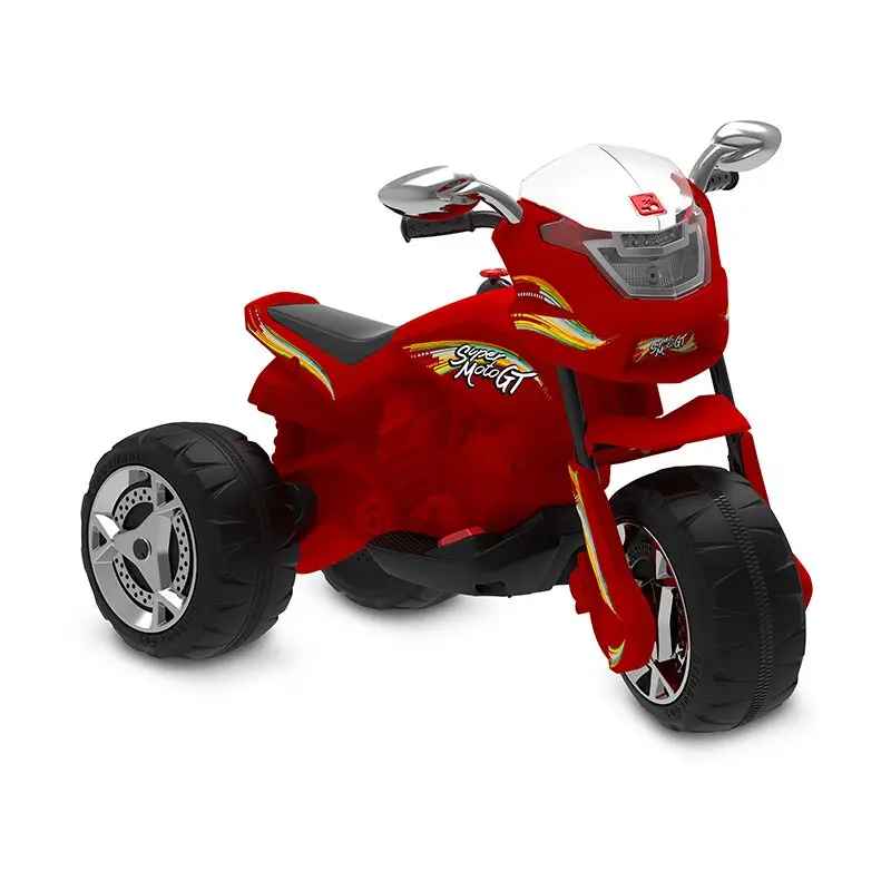 MOTO BANDEIRANTE ELETRICA 2656 SUPER MOTO GT 6V VERMELHA