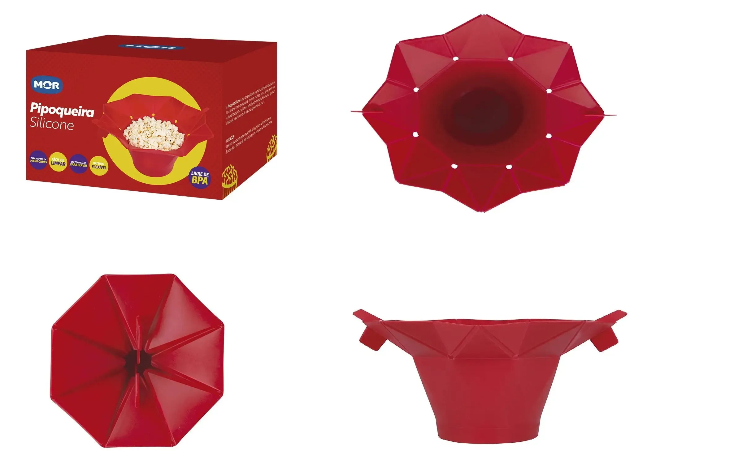 PIPOQUEIRA SILICONE MOR 8564 VERMELHA