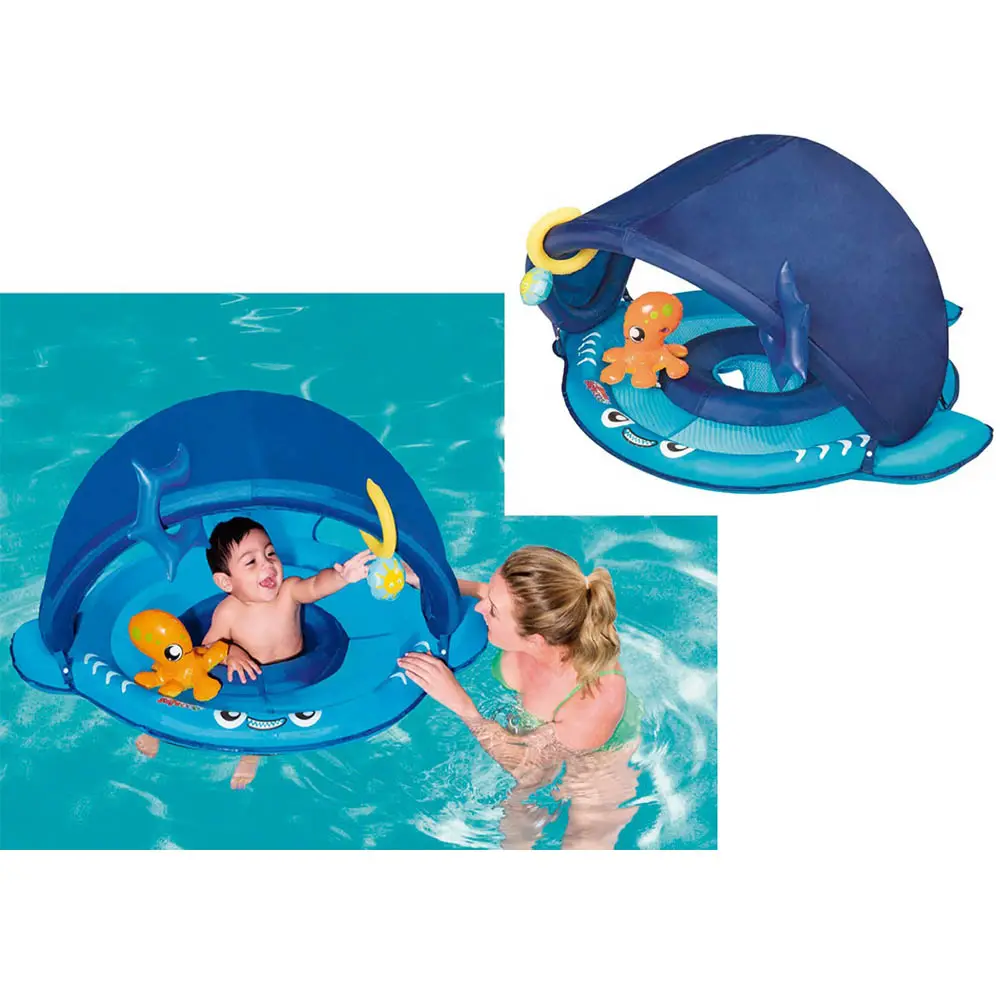 BOIA MOR 1958 TUBARAO C/FRALDA E PARA-SOL AZUL