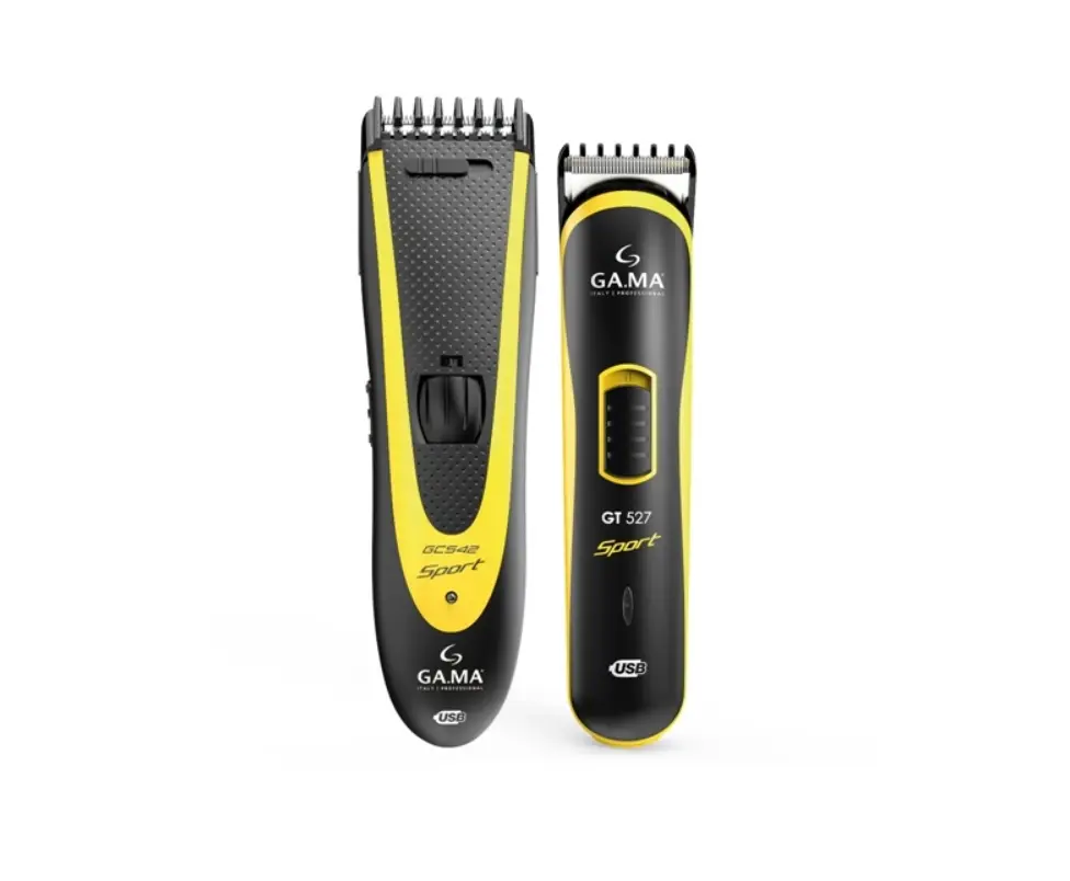 KIT CORTADOR CABELO + MAQUINA ACABAMENTO GAMA GCS547 SPORT - USB BIVOLT