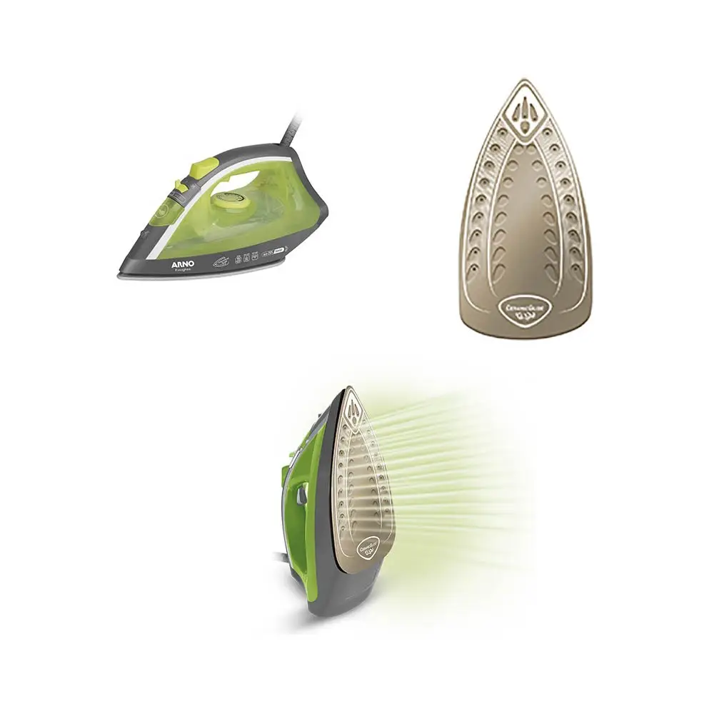 FERRO ELETRICO ARNO VAPOR FEC1 ECOGLISS VERDE 220V