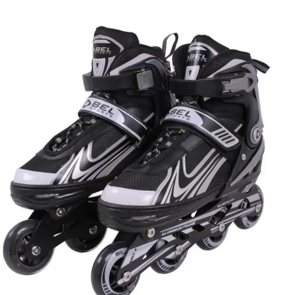 ROLLER ADULTO ALUMINUM 34-37 PT/CZ/BR MOR ANTIGO:BEL 3695 PRETO/CINZA 3