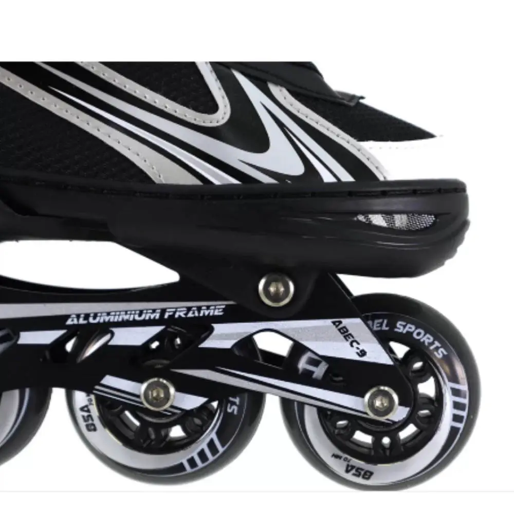 ROLLER ADULTO ALUMINUM 34-37 PT/CZ/BR MOR ANTIGO:BEL 3695 PRETO/CINZA 7