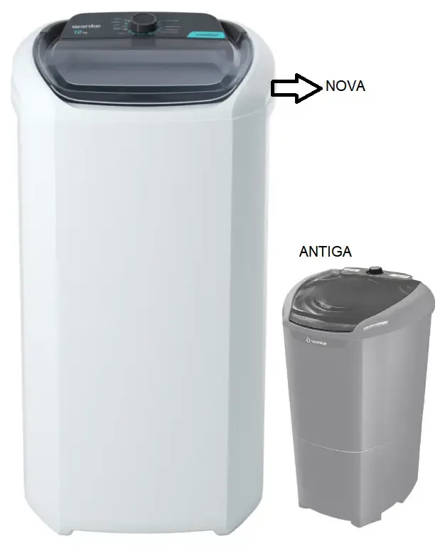 LAVADORA WANKE CONFORT 10KG 220V ANTIGA:SILVER, BARBARA ECO