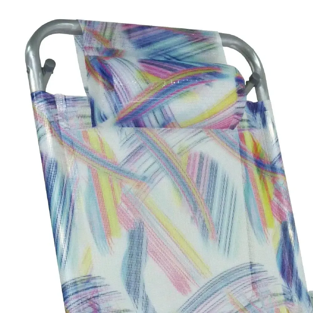 CADEIRA PRAIA ZAKA UP LINE ALUM. RECL. AQUARELA P/120KG 3