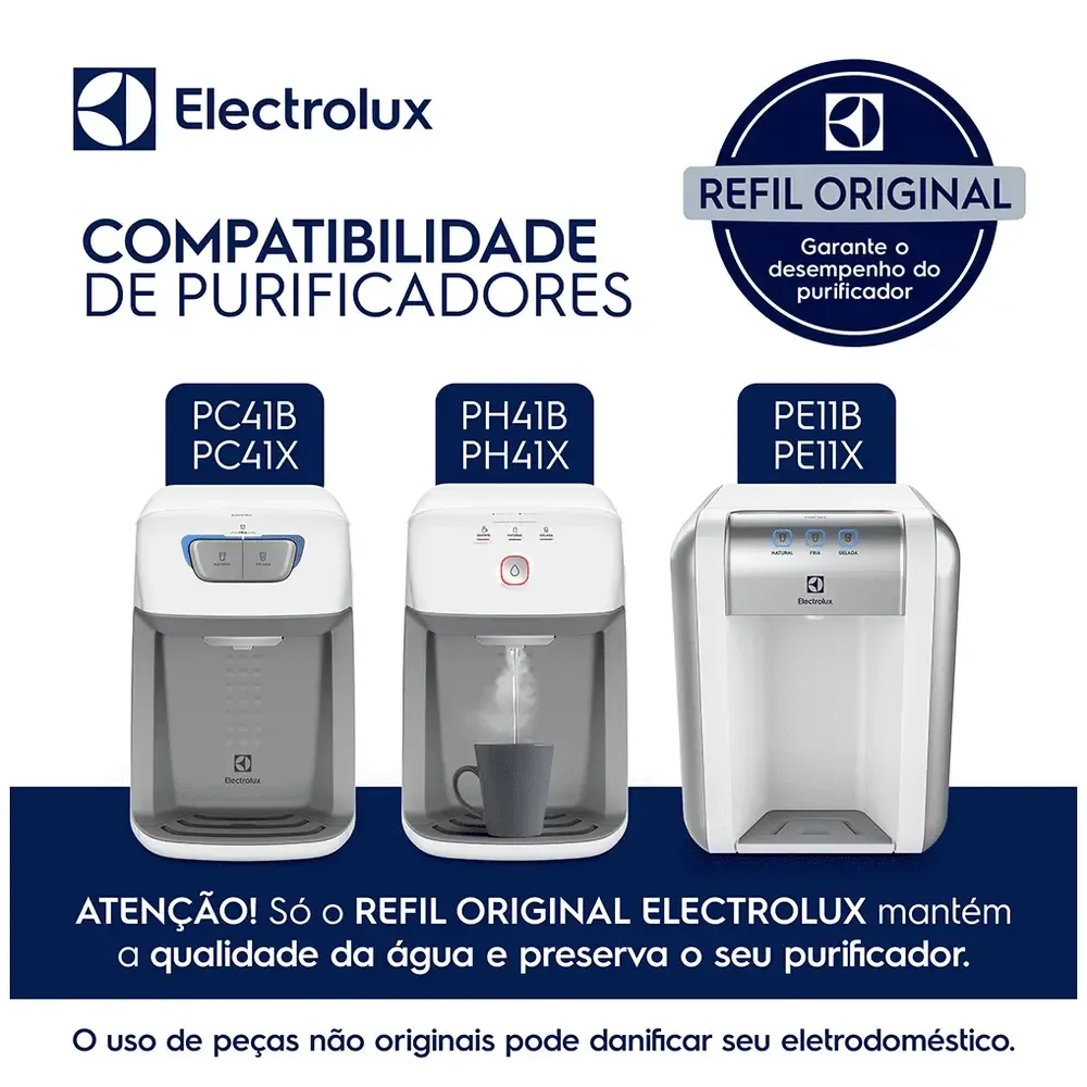 REFIL FILTRO PURIFICADOR ELECTROLUX PE11B/PE11X/PC41B/PC41X 8