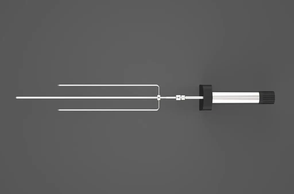 ESPETO A PILHA PINHEIRO GIRATORIO GARRA LONGA