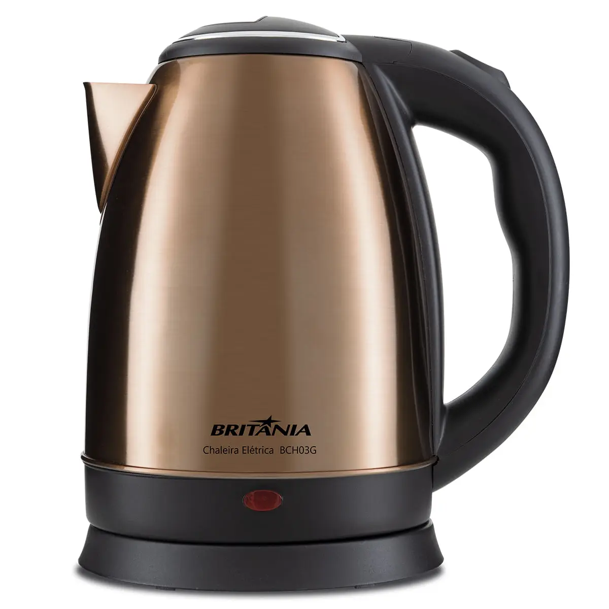 CHALEIRA ELETRICA BRITANIA 1.8LT BCH03G SOFT GOLD INOX DOURADO 63952034 220V