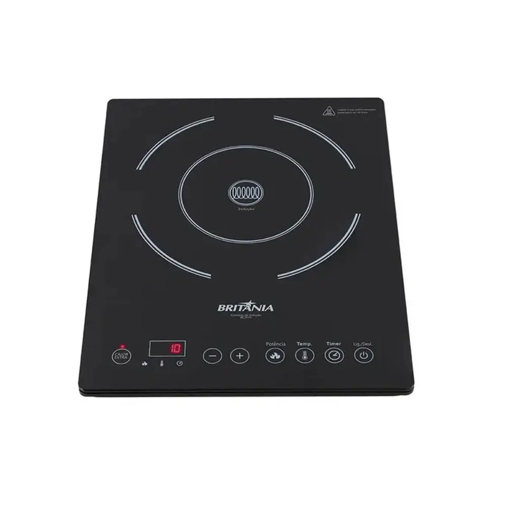 FOGAO MESA INDUCAO 1B BRITANIA BCT01P PRETO 220V 065902003 5
