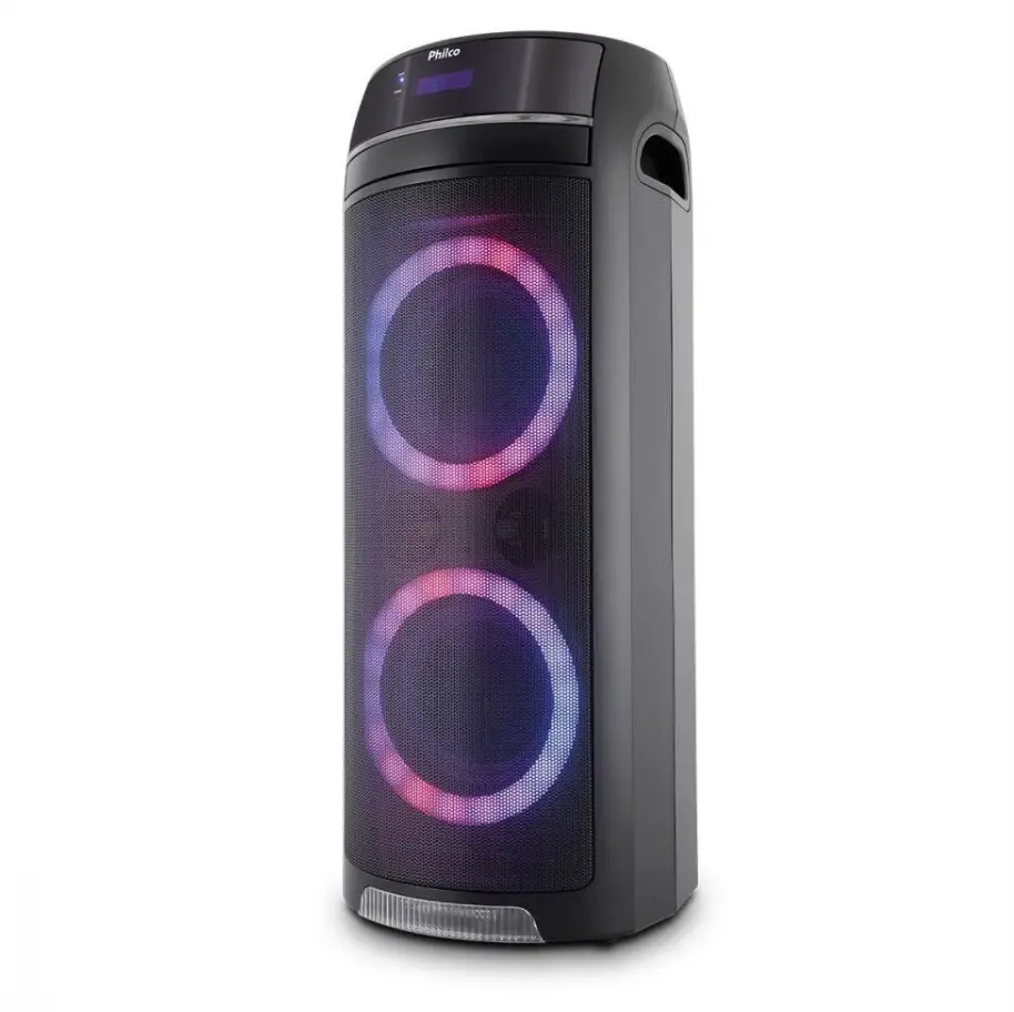CAIXA SOM PHILCO C/BATERIA PCX7500 400W RMS
