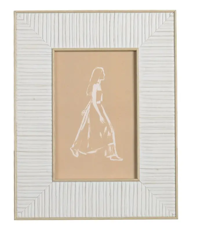PORTA RETRATO FLORARTE 83408001 OFF WHITE(BL) 2