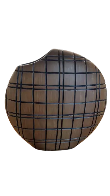 VASO BTC VEU0005 RESINA MADEIRA MARROM GG(BL)