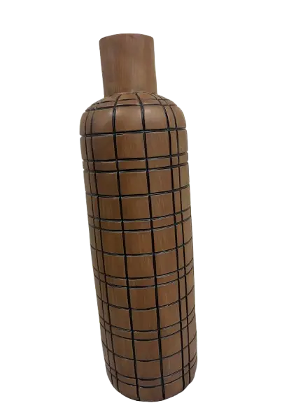 VASO BTC EU0003 RESINA MADEIRA MARROM G(BL)