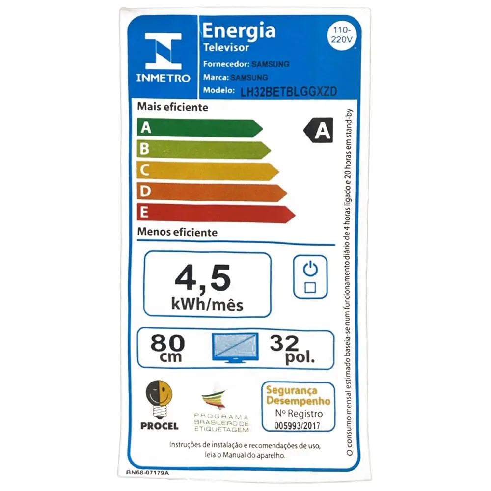 TV SAMSUNG 32" LH32BETBLGGXZD LED HD SMART 2