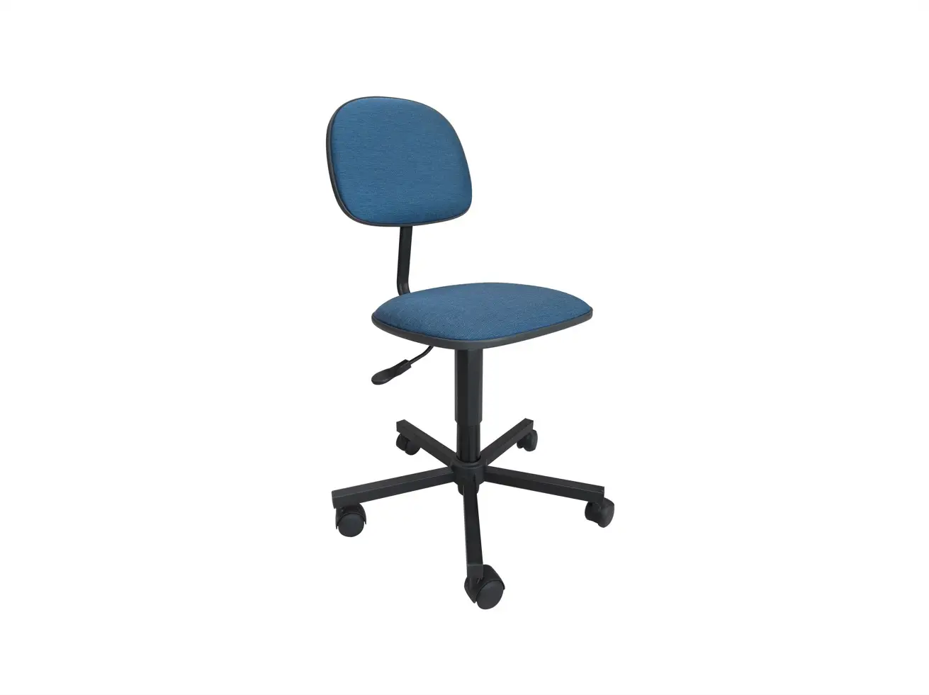 CADEIRA BELO MOVEIS SLIM SECRETARIA TECIDO AZUL