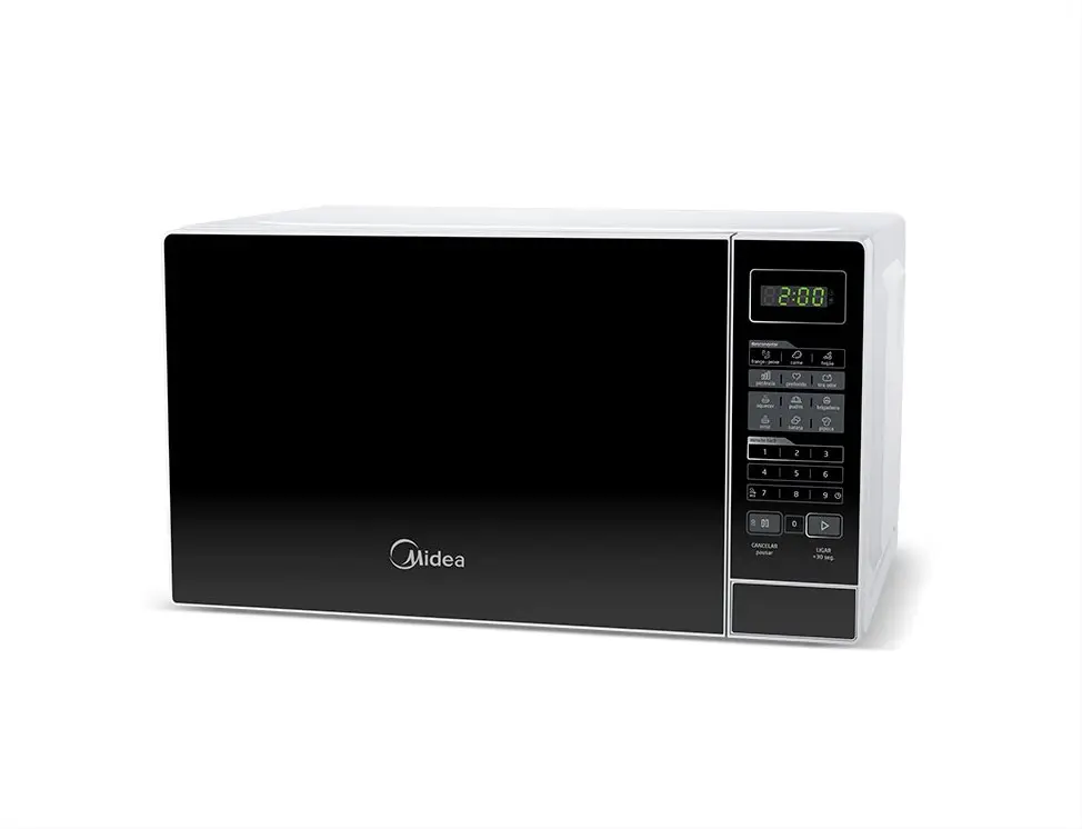 FORNO MICROONDAS 20L MIDEA MRAS22 BRANCO/PRETO