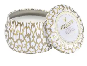 MINI VELA LATA VOLUSPA 25H SUEDE BLANC(BL)