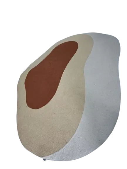 TAPETE FINA ESTAMPA 2.20x3.00 ORGANICO VENEZA 9281 TERRACOTA ABSTRATO(BL)