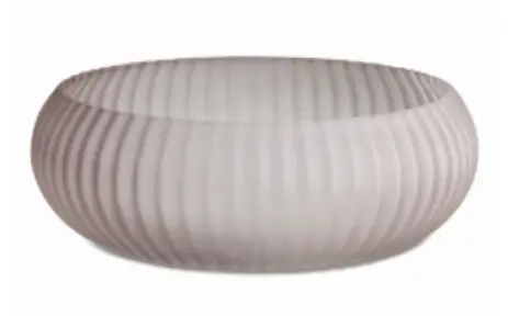 CENTRO DE MESA MOAS 10079 MOCCA EM VIDRO(BL) 2