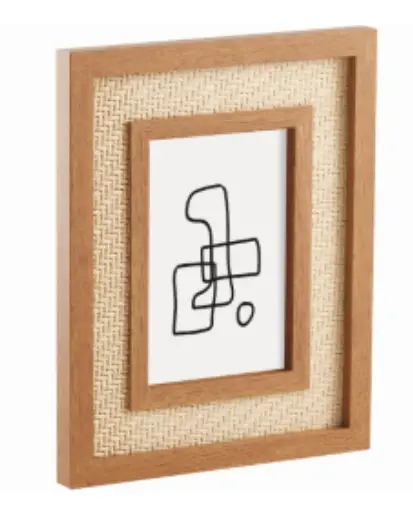 PORTA RETRATO MART 23295 MDF RATTAN 10X15