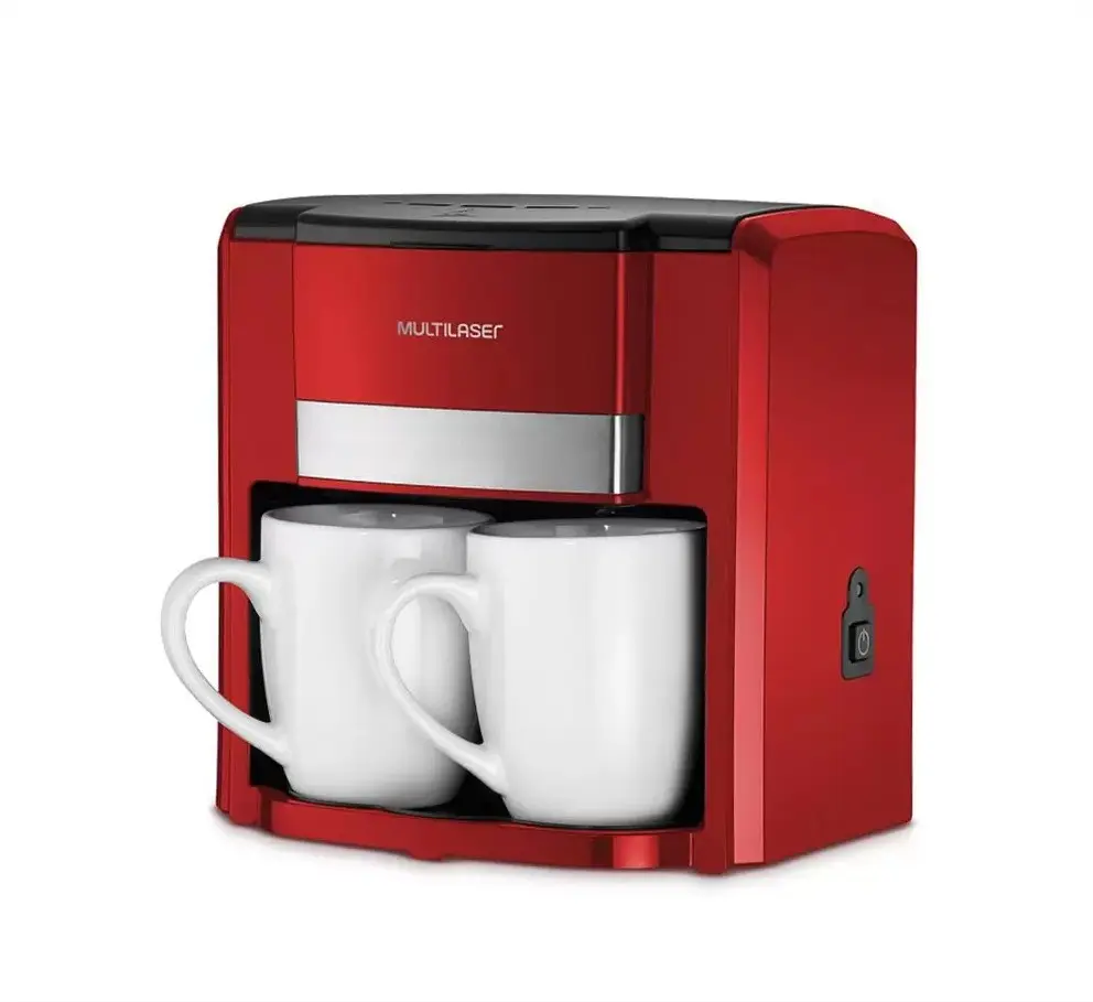 CAFETEIRA MULTILASER C/2 XICARAS BE016 VERMALHA 220V