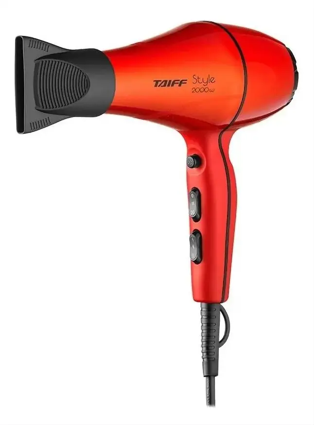 SECADOR CABELO TAIFF STYLE 2.000W VERMELHO/PRETO 220V